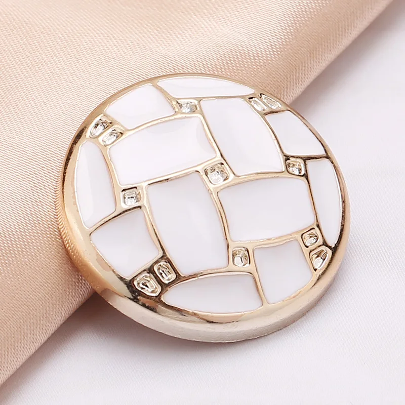 10Pcs Stylish Decorative Buttons for Women Jackets and Coat Vintage British Style Gold Coat Button for Clothing Button