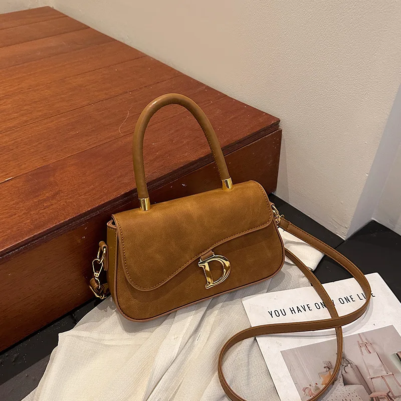 

2025 New Vintage Shoulder Bag for Women Luxury Top Handle Purse with Crossbody Strap, Minimalist Retro Bag for Daily Use