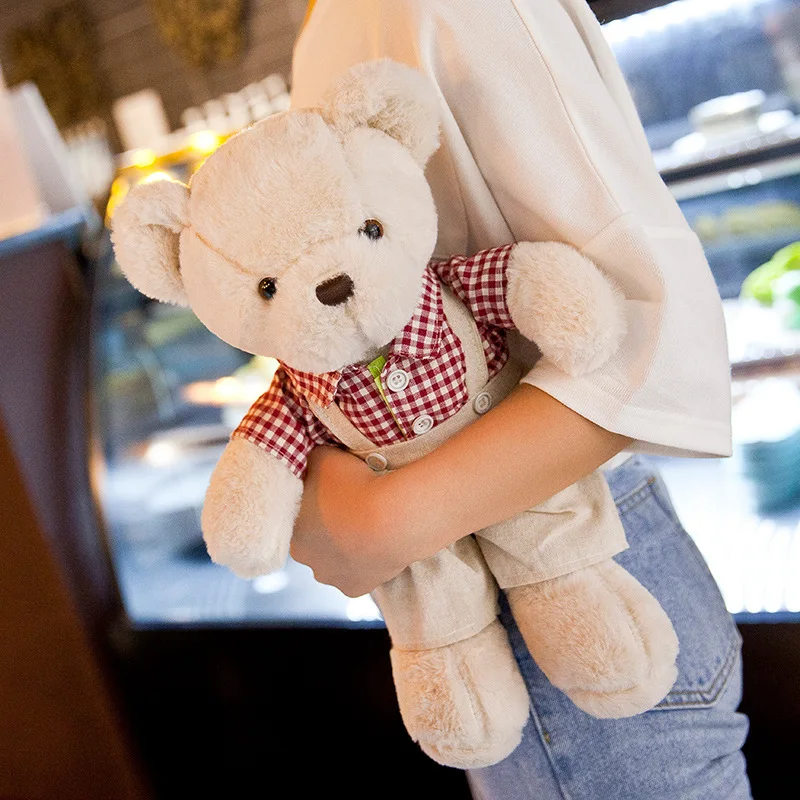 Creative Jumper Teddy Bear Stuffed Plush Toys Bear Cuddle Cloth Wedding Gifts Children's Day Valentine's Day Gift Bears