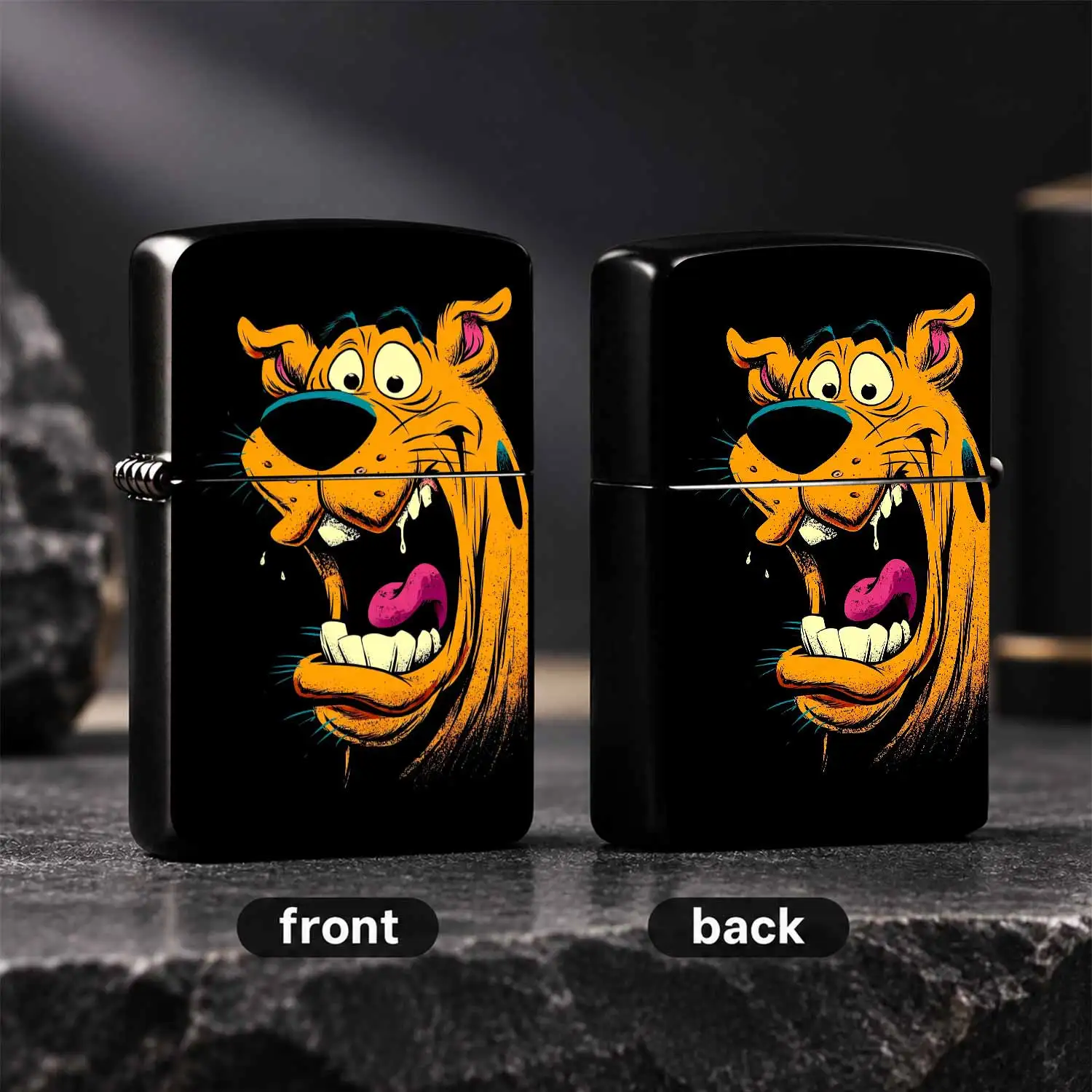 Stylish Dog Print Lighter, Fun Retro Comic Style Portable Accessory, Ideal For Daily Carrying, Gifting To Friends, Adding Playful Unique Charm To Your Daily Moments, Suitable For Various Casual Occasions, Eye-Catching Vivid Pattern, Smooth