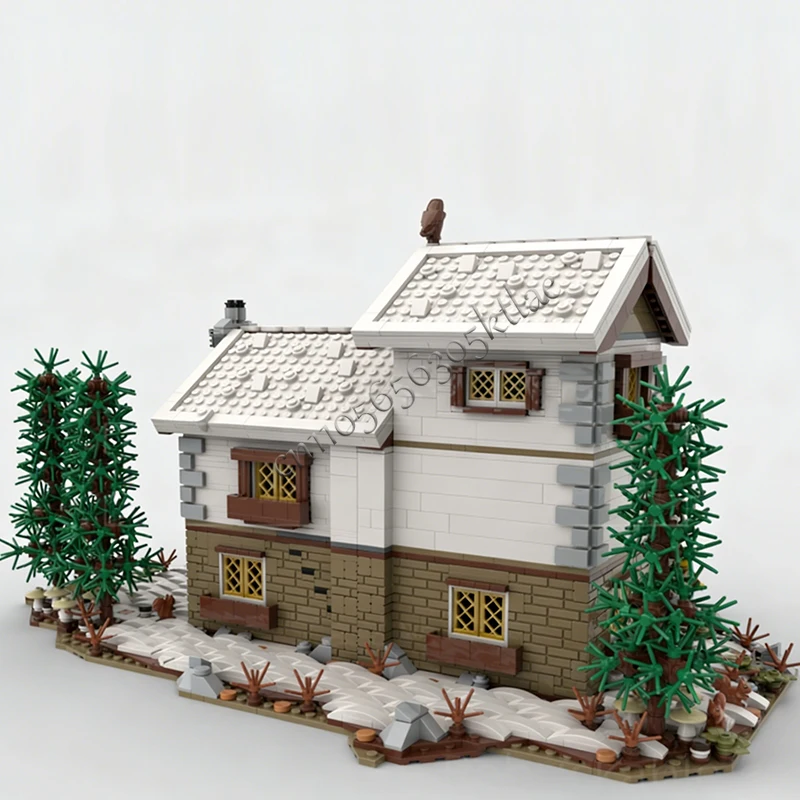 3098 pièces Maison Rue Famille Chalet MOC Personnalisable Blocs de construction modulaires Conception créative Éducatif DIY Jouet pour garçon Cadeau d'anniversaire