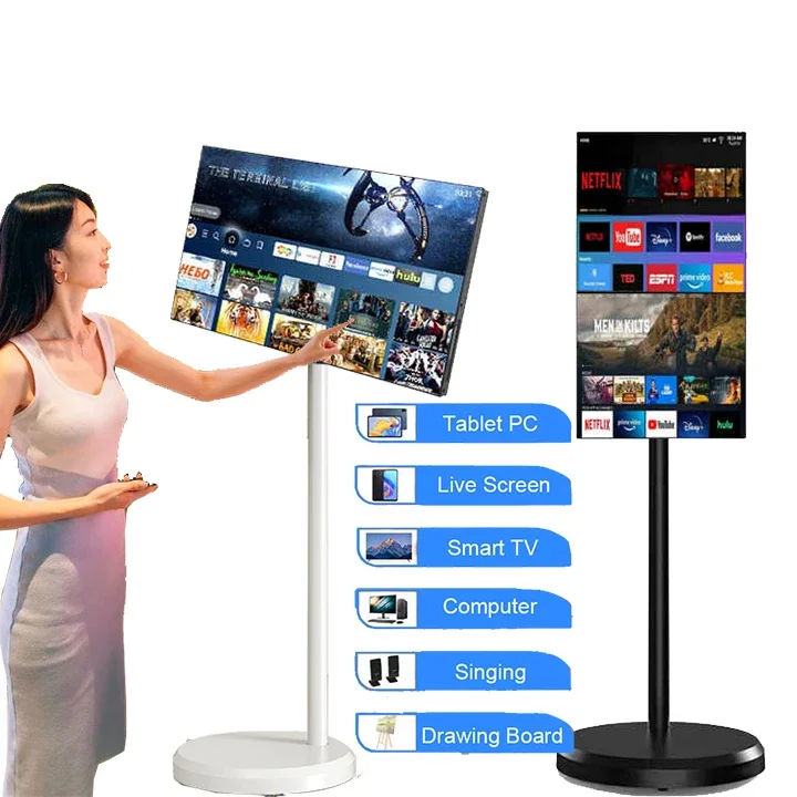 

Wholesale All In One Smart Tv 21.5 Inch Android 13 Smart Portable TV With Stand Touch Screen Television Large Screen Tablet