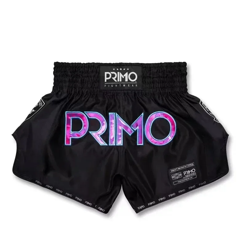 Embroidery StyleTraining Muay Thai Gym Fighting Shorts Fitness Combat Sports Pants Boxing Shorts Sweat Pants