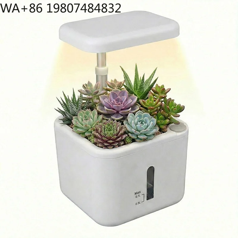 In Stock Balcony Succulent Soilless Grow Pot Full Spectrum Timing LED Grow Light Automatic Circulation Hydroponic Cultivation