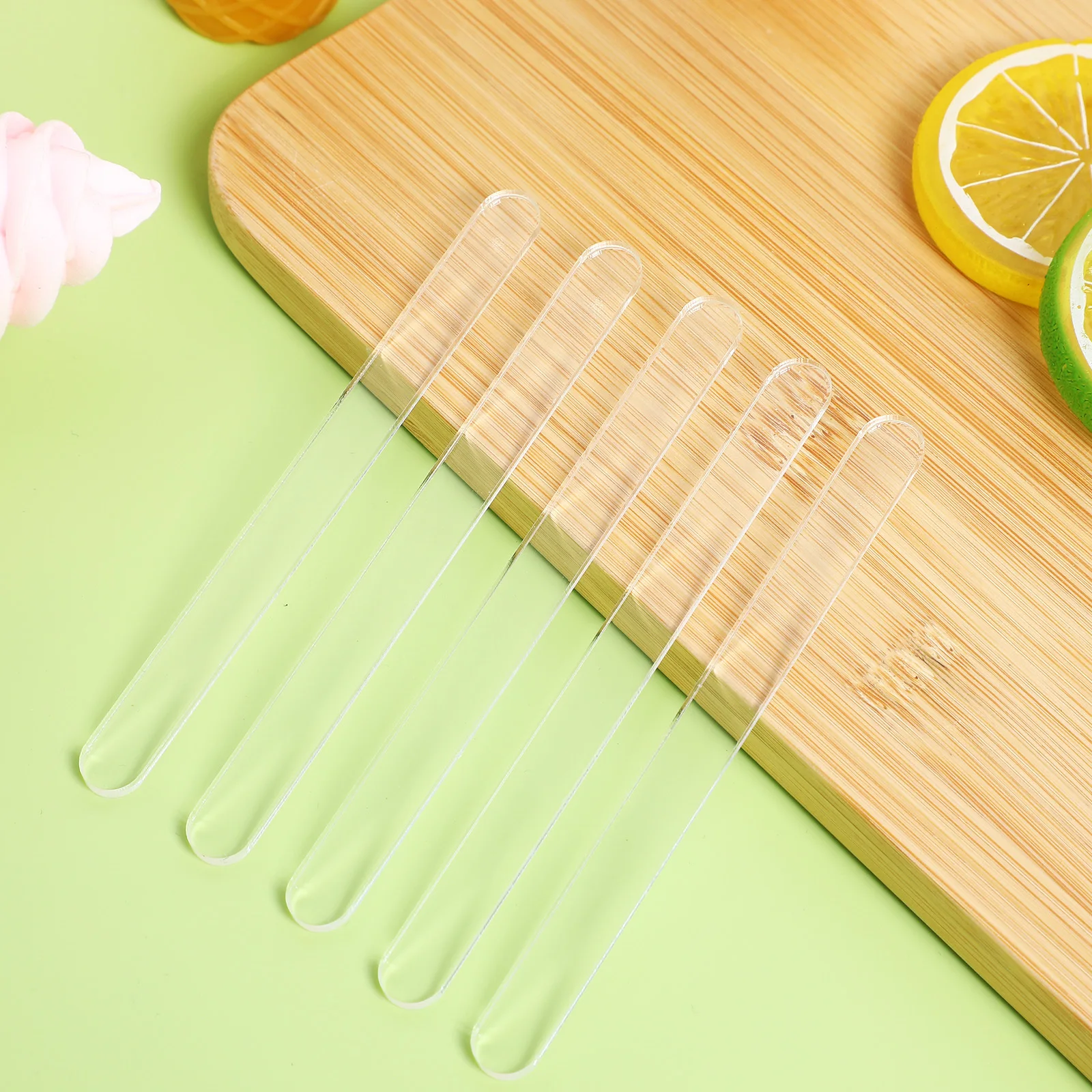 

30 pcs Acrylic Sticks Clear Popsicle Sticks For Food Crafts Bulk Diy Dessert Lollipop Ice Cream Making Cakesicle Craft Supplies