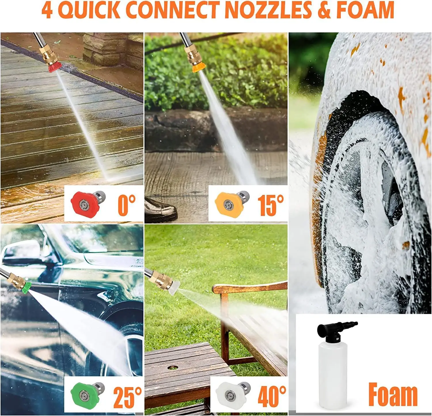 302A Orange, high pressure washer, household