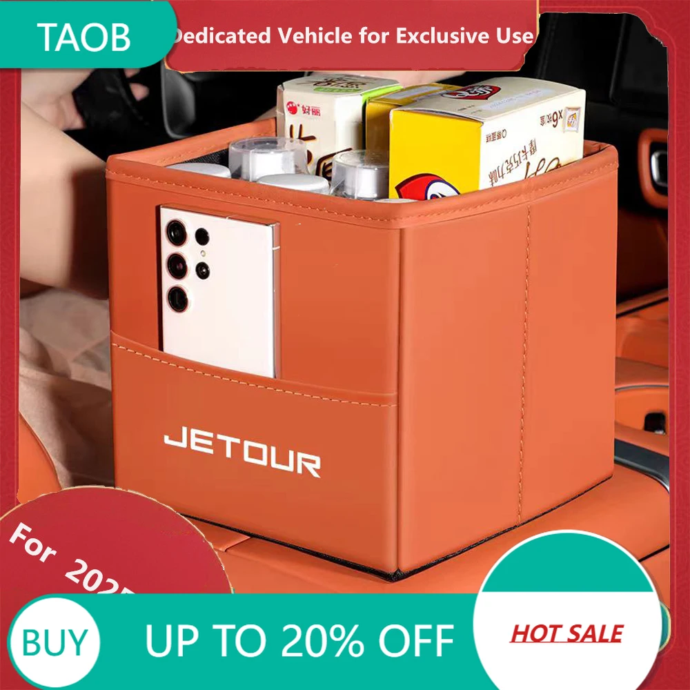 New High Quality Car Mounted Folding Trash Can With Multifunctional Storage Box Suitable For Chery Jetour G700 2025-2026 Interio
