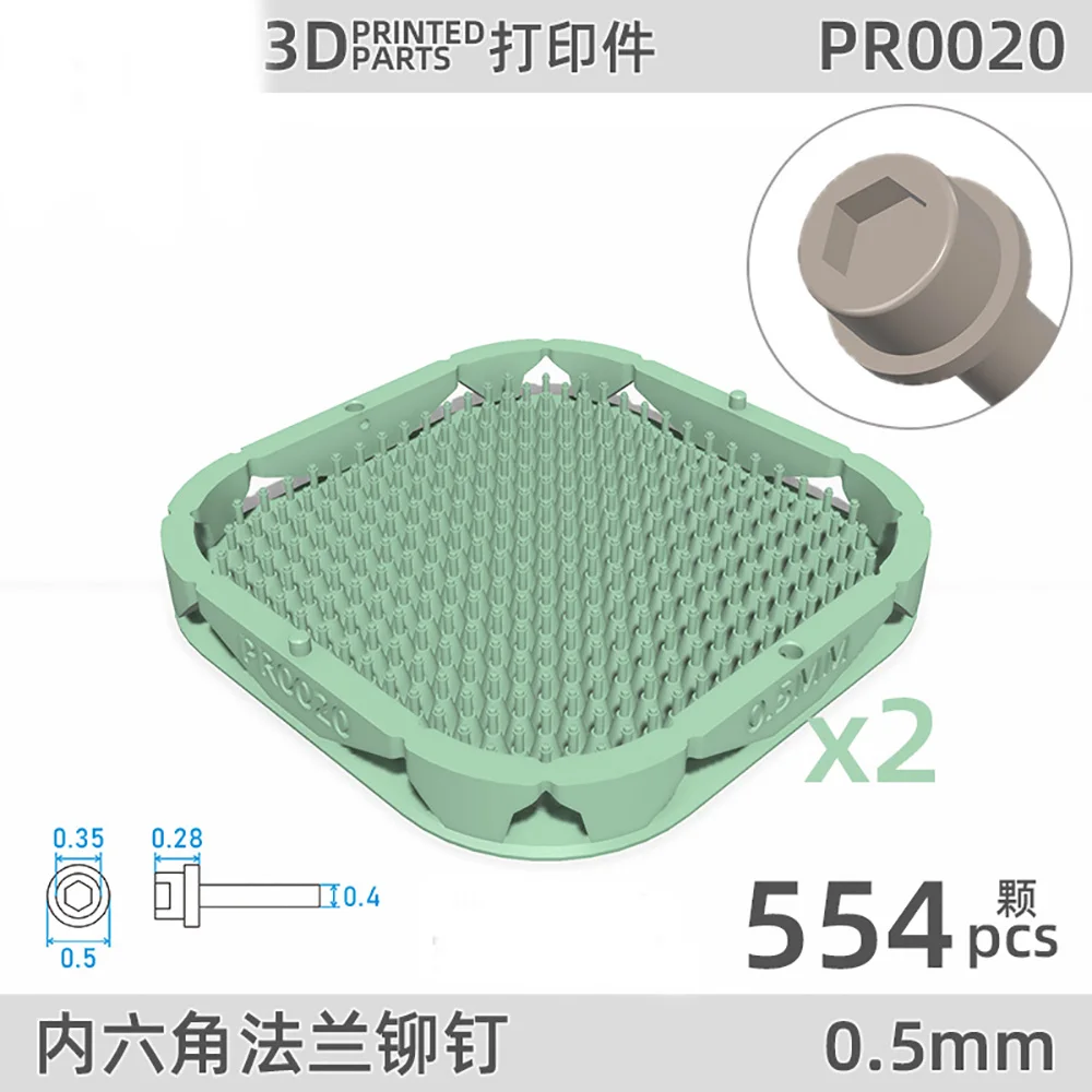 Model Refinement Modification Parts Internal Hexagon Flange Pin Riveting 0.5-1.5mm Diameter Hobby Making Accessories DIY