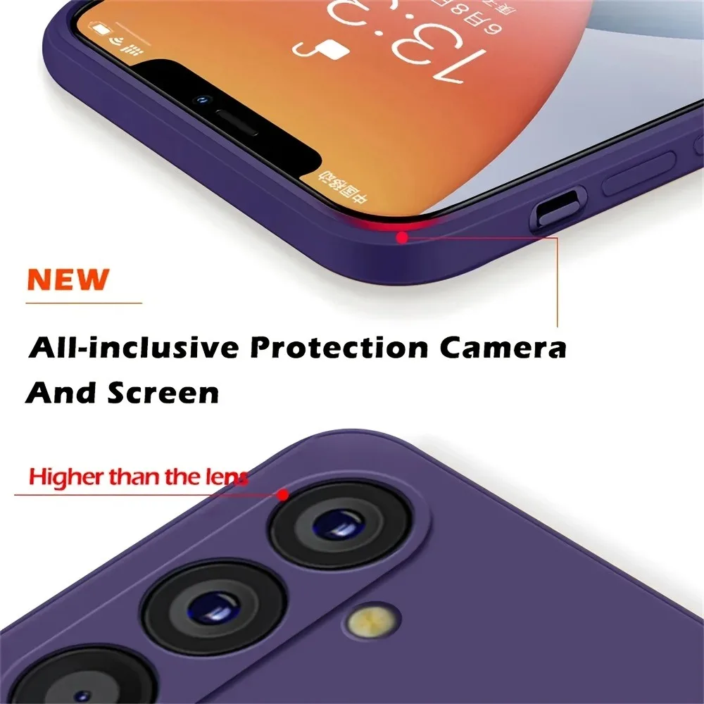 S26 Ultra Plus Hülle Flüssigsilikon Handyhülle für Samsung Galaxy S26 S25 S24 Ultra Plus S 26 Ultra Hüllen Stoßfeste Weiche Abdeckung – Detail 3