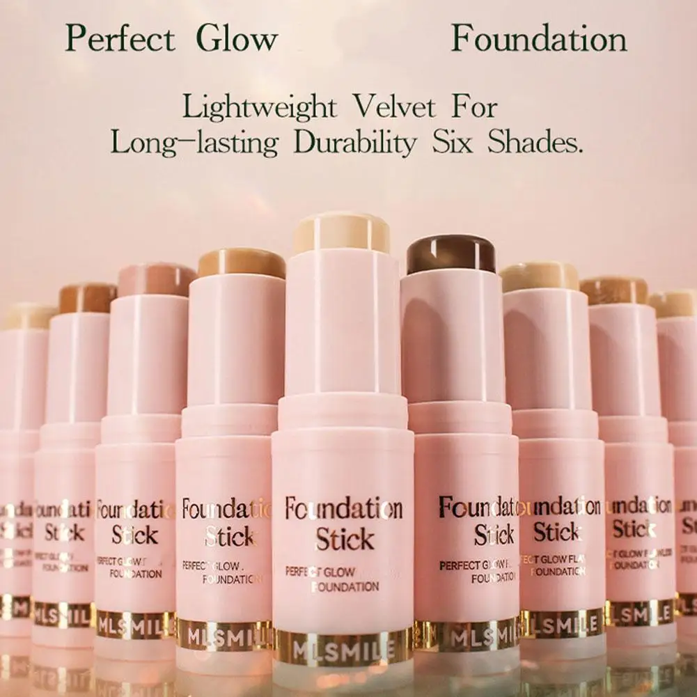 6 Colors MLSMILE Foundation Cream Stick Waterproof Long-Lasting Oil-control Acne  Cover Makeup Moisturize Concealer