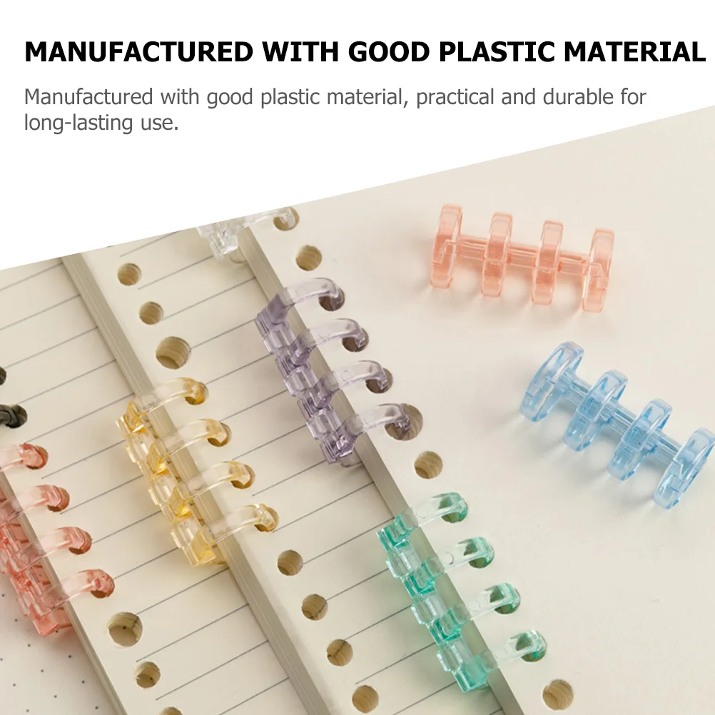 PerfecBinder PleClamp Ring, The Notebook, DIY Rings, Amovible Spiral Binding Coils, Handles, 16 Pcs
