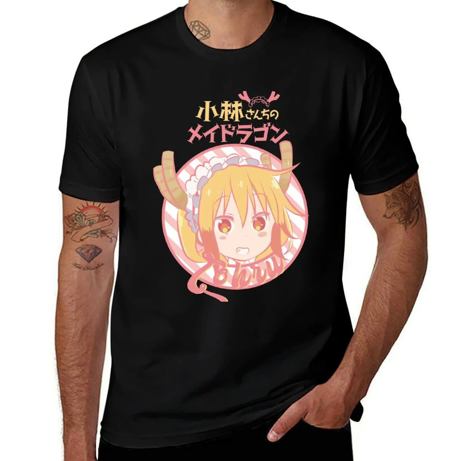 MISS KOBAYASHI'S DRAGON MAID: TOHRU T-Shirt Trendy Pattern for Men T-Shirt