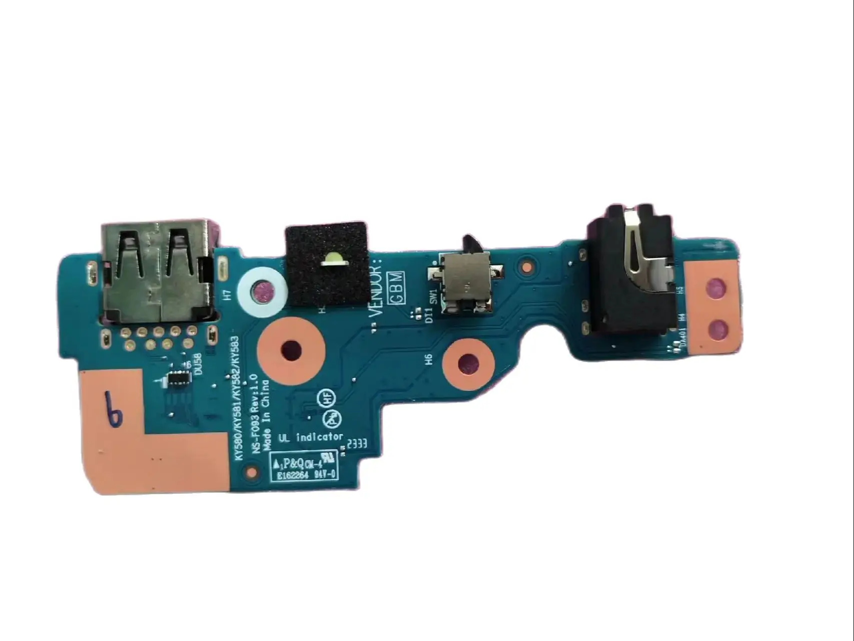 

MLLSE AVAILABLE ORIGINAL FOR LENOVO Y9000P IRX8 Legion Pro 5 16IRX8 USB AUDIO BOARD NS-F093 FRU 5C50S25483