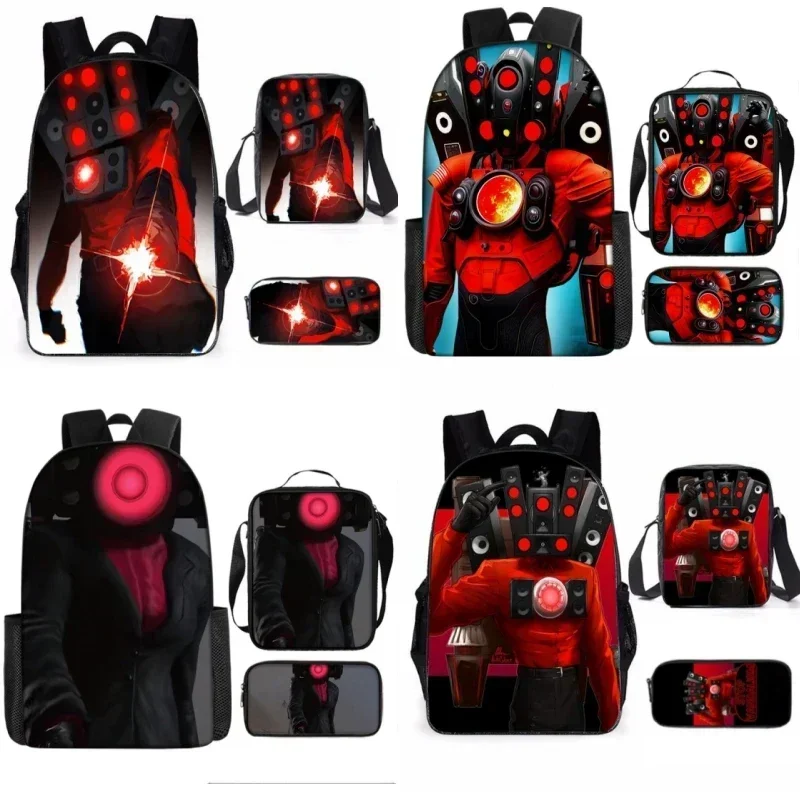 Skibidi Toilet Toilet School Bag Primary and Secondary School Students Children\'s Gifts Backpack Cartoon School Bag Mochila
