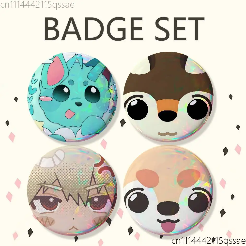 For Adopt Me Bat Dragon 25/32/44/58/75mm Badges Button Round Creative Pin Brooch Badge Bag Decor Accessories