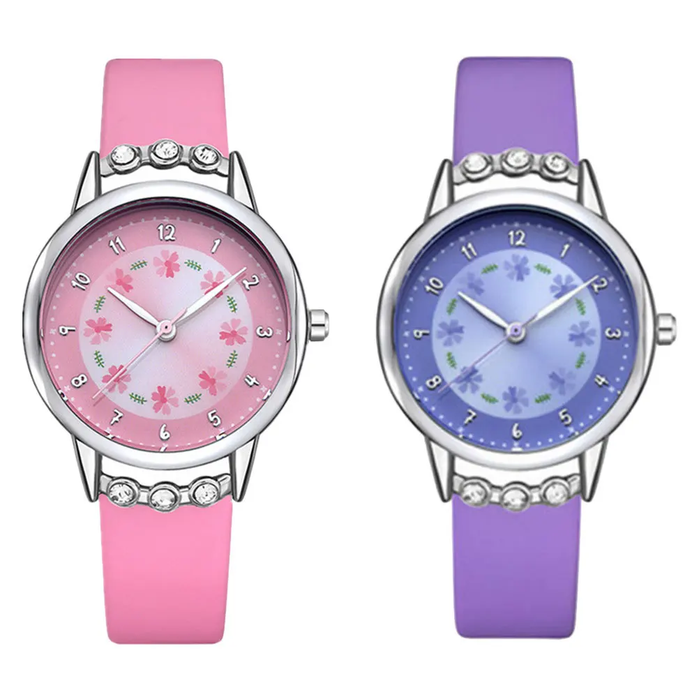2pcs Cartoon Student For Watches For Casual Wrist Cartoon Wrist Watch Watch Timepiece