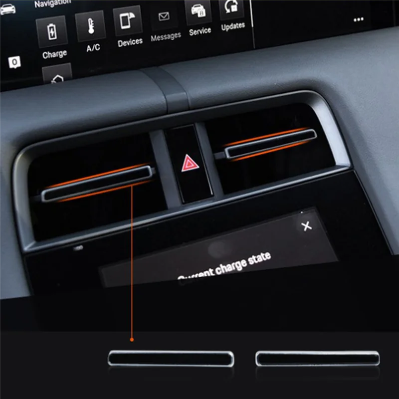 

For Porsche Taycan 9J1 2019-2024 Parts Middle Air Conditioning Vent Right Toggle Piece Outlet Adjustment Plectrum