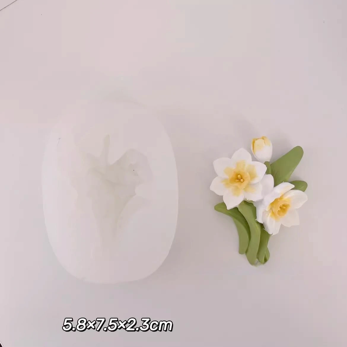 Daffodil flower soap silicone mold Diy Handmade food grade silicone mold