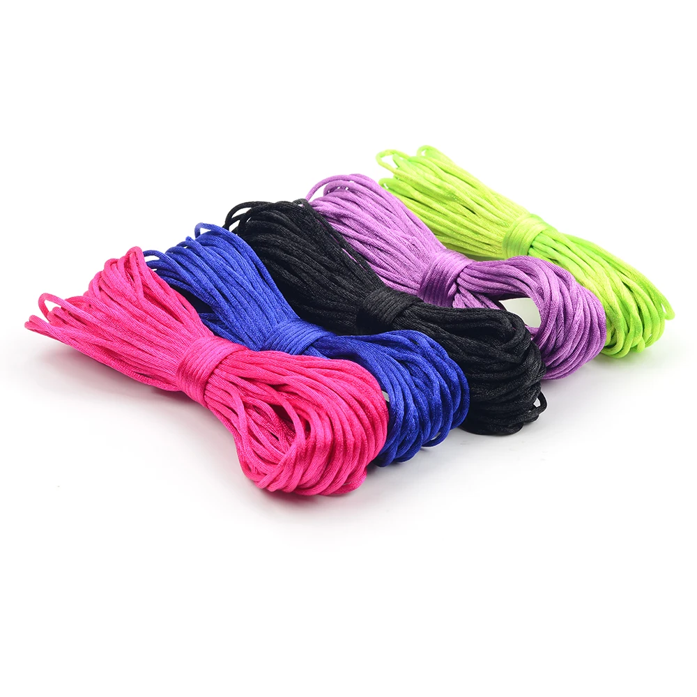 LOFCA 50m Nylon Schnur Für Beißring Halskette Anhänger Herstellung Satin Cords Schnuller Clip Kette Zubehör String Baby Zahnen Spielzeug DIY