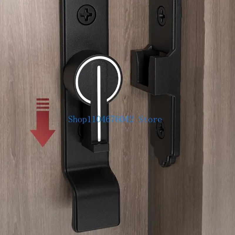 5asd ความเป็นส่วนตัวประตู Bolt ล็อค 90 องศา Barn ประตูล็อค Antitheft ประตู Bolt Luminously ความปลอดภัยเลื่อนประตูล็อคที่ยาวนาน
