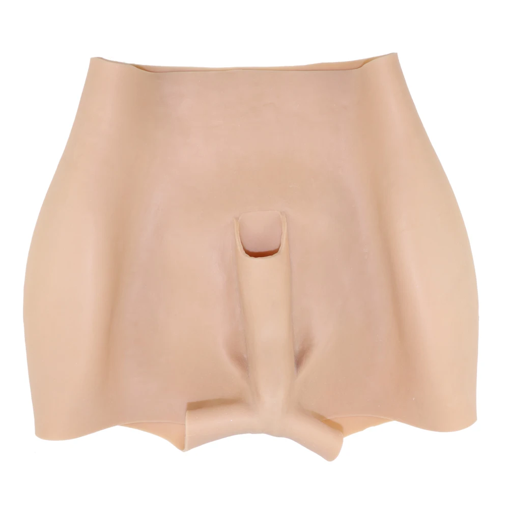 Crossdresser Silicone Buttocks Hips Enhancer Panties Briefs Silicone Fake Vagina Body ShaperDrag Queen Fake Ass Shorts