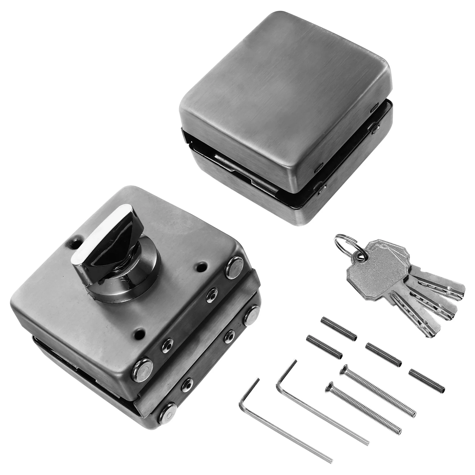 

Glass Door Stainless Steel Lock Stainless Steel For 10Mm-12Mm Frameless Glass Door Gate Gate Hasp Hasp Latch Hardware Lock