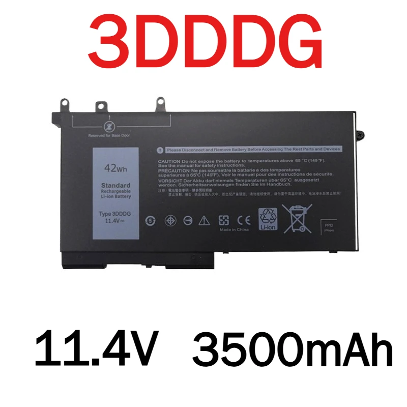 

3500mAh 3DDDG Battery for Dell Latitude E5280 E5480 E5580 5280 5288 5290 5480 5488 5490 5491 5495 5580 5590 Precision 3520 45N3J