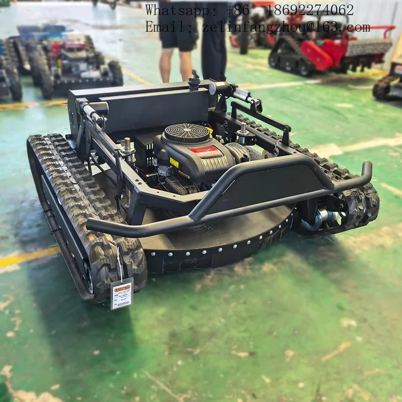 Remote Control Lawn Mower 4WD All Terrain Crawler Automatic High Power Heavy Duty Farm Garden Machine Pro Kit