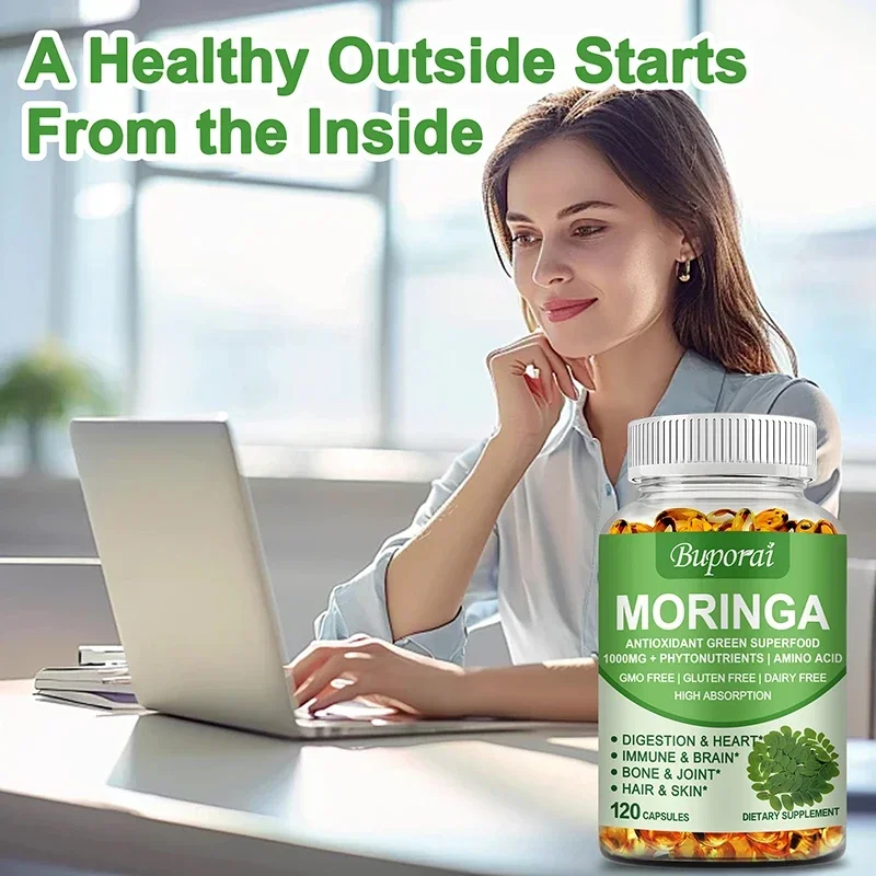 Moringa - Support Immune System, Energy, Metabolism, Detoxification, Antioxidant