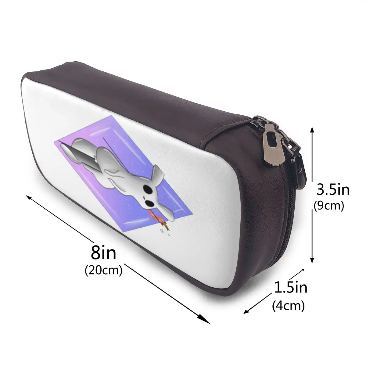 

Diamond Slugcat Rain World Leather Pencil Cases Pencil Pouch Storage Stationery Supplies Pen Box Pencil Bag for Students School