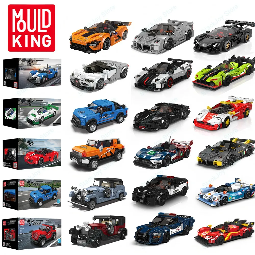 

MOLD KING SuperCar Series Модель всех типов Спортивный гоночный внедорожник Jeep Hypercar Набор строительных блоков в сборе Игрушечный кирпич для детей