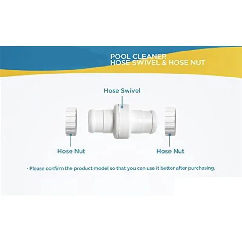 PZHI 2Pack Pool Cleaner Hose Swivel 9-100-3002 & Hose for Nut 9-100-3109 Replacement Kit for 360 Pool Cleaner Parts