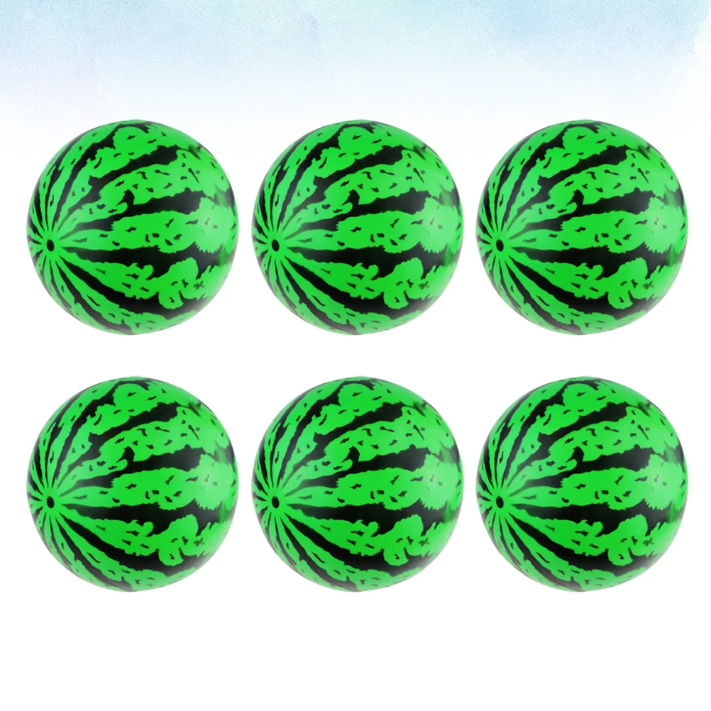 

12Pcs Inflatable Watermelon Beach Ball Bright Colorful Fun Game Sun Pool Party Kids Adults Watermelon Shape Ball