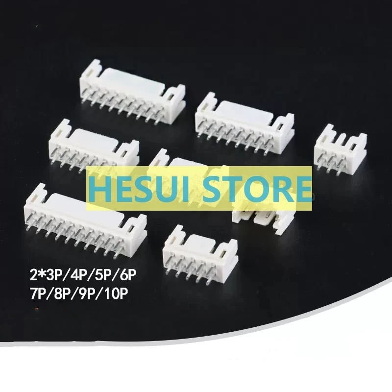 10 PCS PHD2.0 2*3/4/5/6/7/8/9/10P Straight Pin 2.0mm spacing connector socket