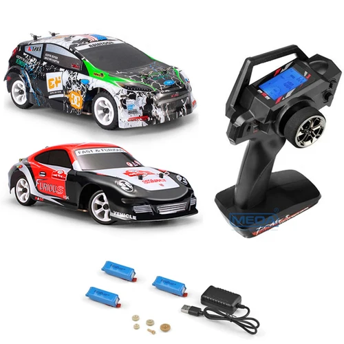 Wltoys K989 K969 284131 4WD 1/28 업그레이드 LCD 원격 제어 고속 레이싱 모기 2.4GHz 오프로드 RTR 랠리 드리프트 카 