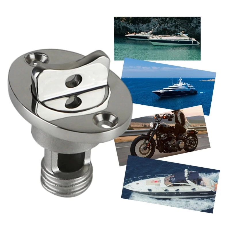 Marine Boat Deck Drain Resilient & Rustproof Water Plug Thumb Twist Drainages