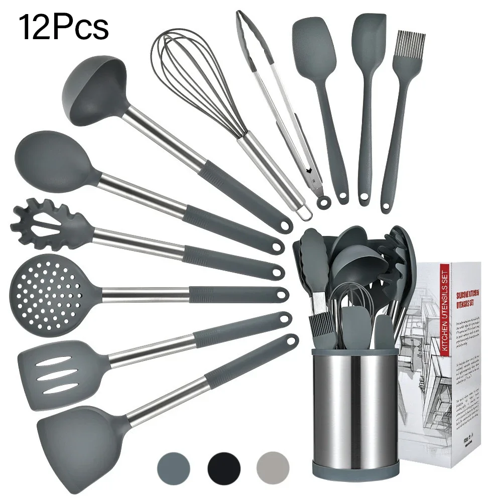 12Pcs Silicone Kitc…