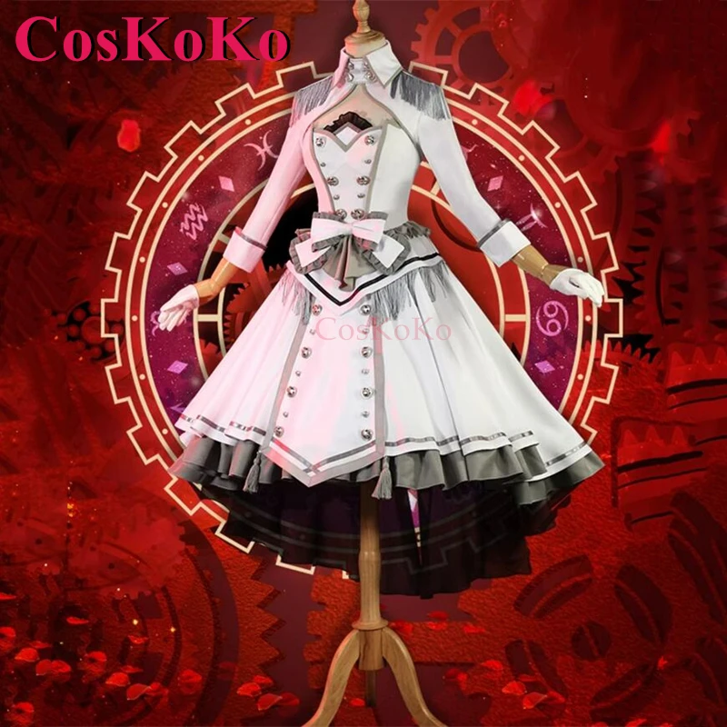 CosKoKo Tokisaki Kurumi Cosplay Anime randka kostium na żywo biała królowa formalna sukienka impreza z okazji Halloween do odgrywania ról odzież nowa