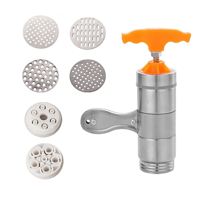 Stainless Steel Household Small Manual Pasta Maker Kitchen Machine Hand Pressure Italy Noodle Pressing Machine
