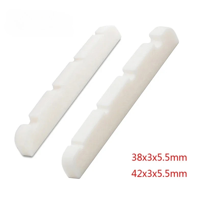 

Самые продаваемые 50 шт./лот груши для бас-гитары JB из натуральной кости с прорезями, 4-струнные, 38/42x3x5.5 мм