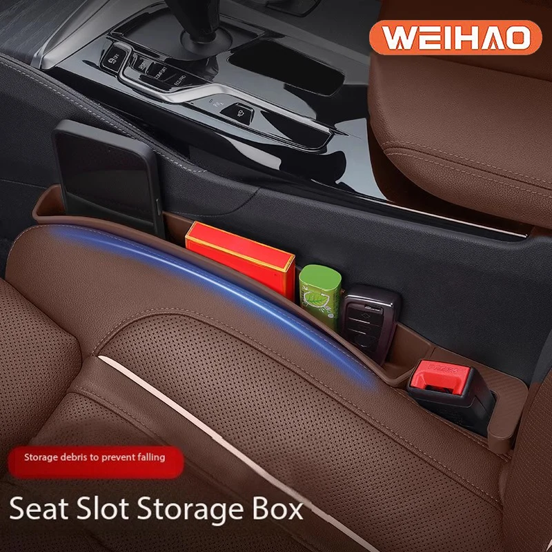 Car Storage box Seat Gap Sorting Box Car Interior Supplies For Organizer Car Seat Gap Box Universal For Interior 2024 Car Box