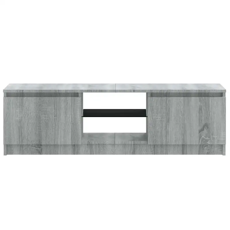 TV-meubel met LED-verlichting, Sonoma grijs, 120x30x36 cm - afbeelding 2