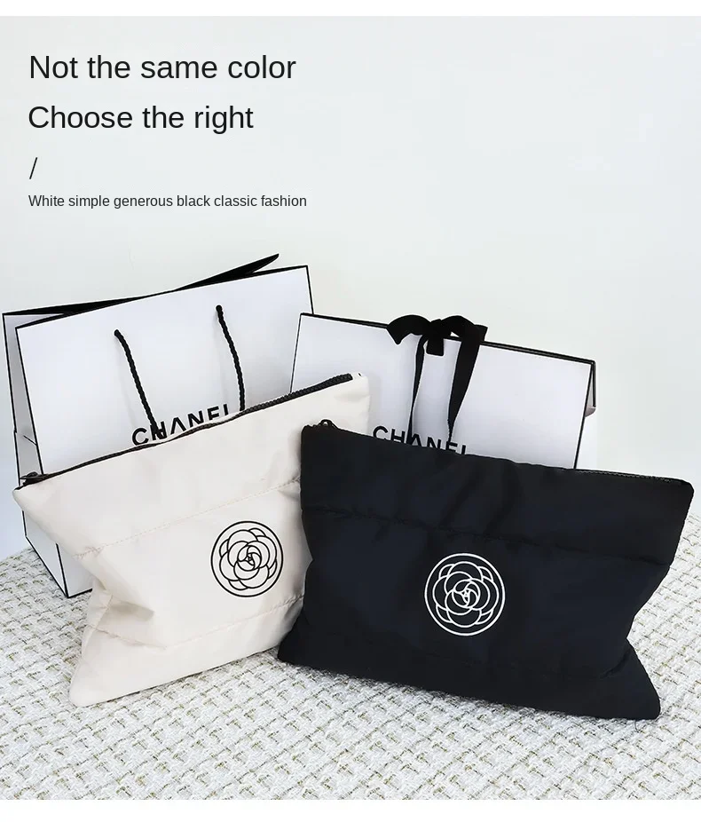 Frauen Baumwolle Gefüllt Kulturbeutel Make-Up Tasche Mode Große Kapazität Make-Up Organizer Tragbare Kosmetische Lagerung Taschen Reise Kulturbeutel – Detail 7