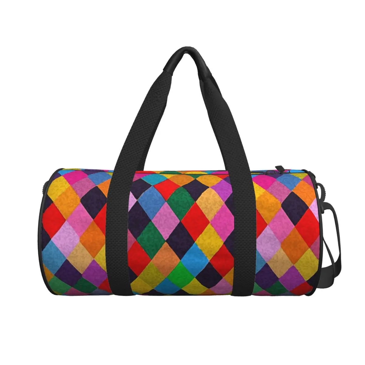 

Марди Гра Арлекин Плед Игральные карты Ромби Большая спортивная сумка Водонепроницаемая дорожная сумка Duffle Сумки Сумка для фитнеса