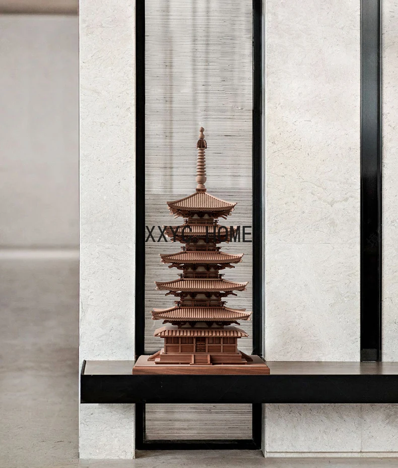 

In Chinese Antique Style Building Model Finished Decoration Decoration Office Living Room Hallway Soft Outfit Decoration