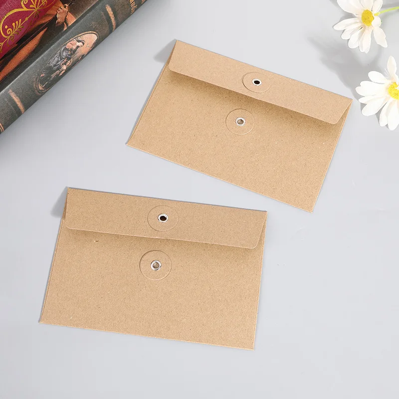 50pcs/lot Kraft Envelopes for Wedding Invitations Small Business Supplies File Pocket Postcards Stationery Extract Envelope