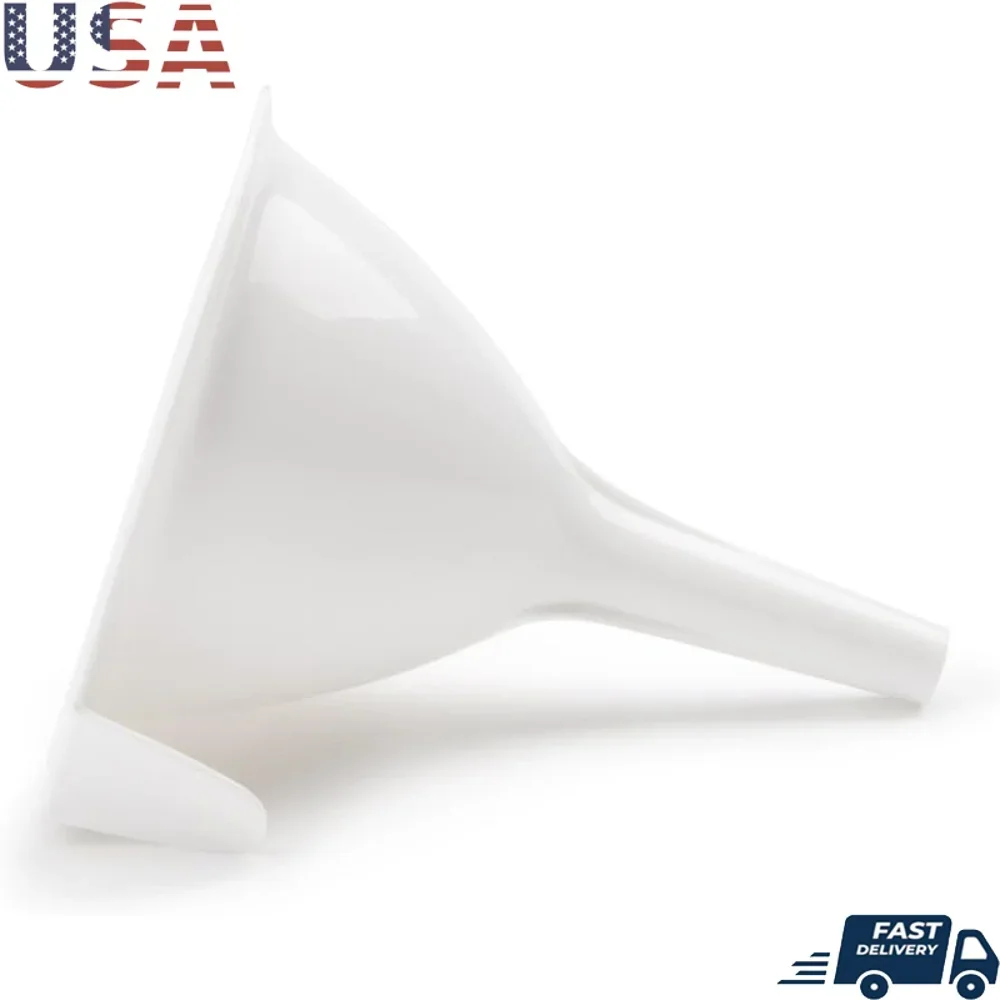 

Прочная пластиковая воронка, 4-дюймовая переносная жидкость для порошка, минимазирует беспорядок, разливость, идеальные банки для хранения бутылок