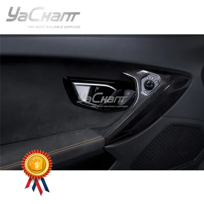 Forged / Plain Carbon Fiber Interior Fit For 2014-2019 Huracan LP610-4 & LP580-2 Coupe Spyder LHD Inner Door Handle Replacement