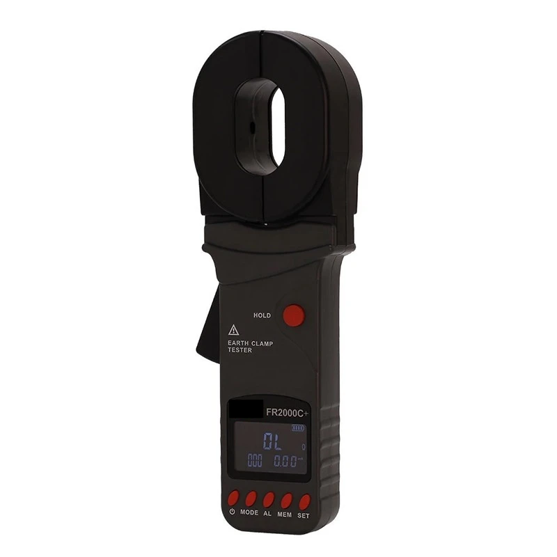 

FR2000A+ Clamp Digital Ground Resistance Tester Lightning Protection Ground Loop Resistance Meter Earth Tester