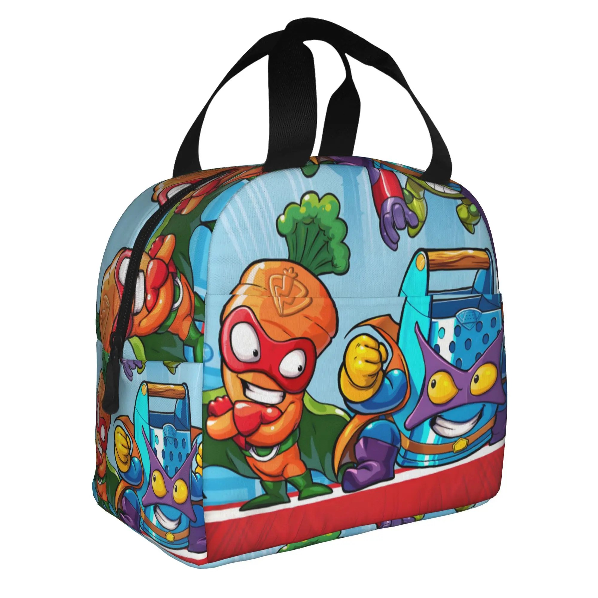 Supers Zingses Insulated Lunch Bags for School Office Adventure Action Cartoon Game Leakproof Cooler Thermal Bento Box Women Men